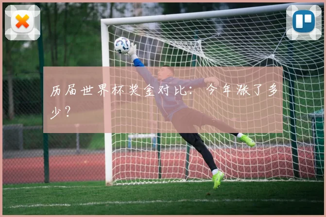 历届世界杯奖金对比:今年涨了多少?